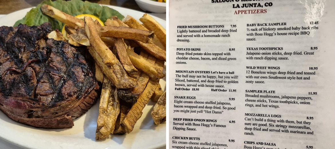 Boss Hogg's Saloon & Restaurant Menu